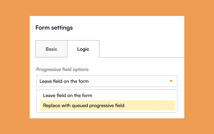 form settings